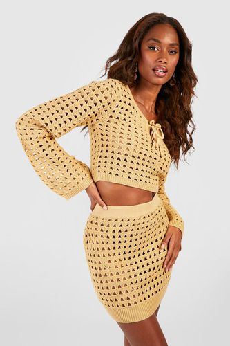Womens Crochet Mini Skirt - - XL - boohoo - Modalova