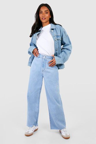 Womens Petite High Waisted Culotte Jeans - - 10 - boohoo - Modalova