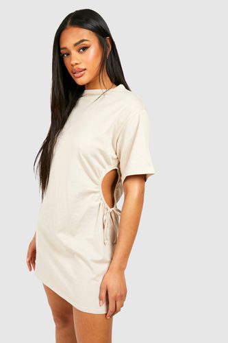Womens Cotton Cut Out T-shirt Mini Dress - - 18 - boohoo - Modalova