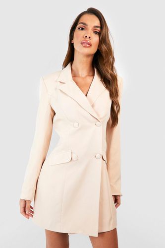 Womens Button Detail Blazer Dress - - 18 - boohoo - Modalova