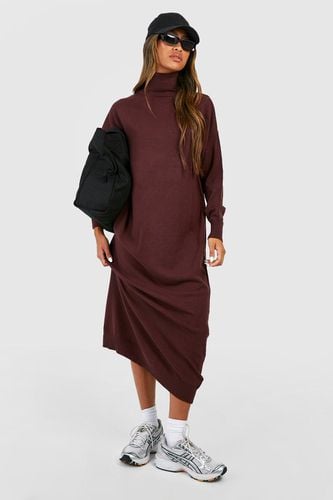Womens Fine Knit Roll Neck Knitted Midaxi Dress - - 10 - boohoo - Modalova