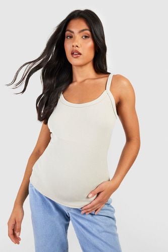 Womens Maternity Think Binding Strappy Cami Top - - 14 - boohoo - Modalova