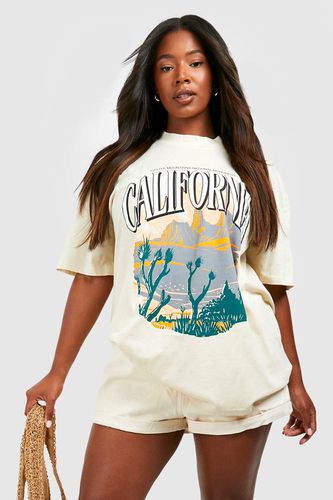 Womens Plus California Western Oversized T-shirt - - 16 - boohoo - Modalova