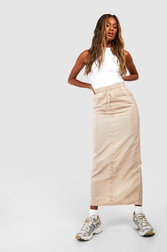 Womens Shell Drawcord Maxi Skirt - - 10 - boohoo - Modalova