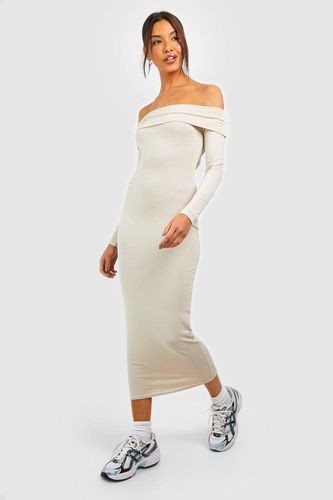 Womens Bardot Long Sleeve Midaxi Dress - - 16 - boohoo - Modalova