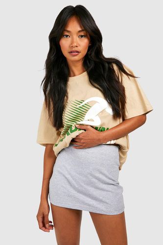 Womens Cotton Jersey Micro Mini Skirt - - 10 - boohoo - Modalova