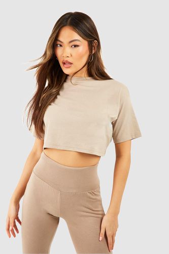 Womens Crop Boxy Fit T-shirt - - XL - boohoo - Modalova