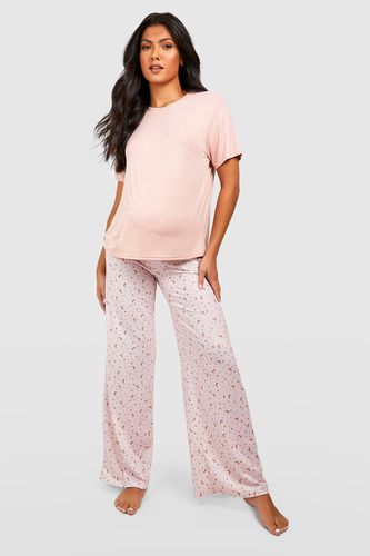 Womens Maternity Star Print Pyjama Set - - 8 - boohoo - Modalova