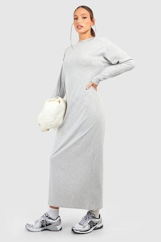 Womens Tall Cotton Longsleeve T-shirt Column Midaxi Dress - - 6 - boohoo - Modalova