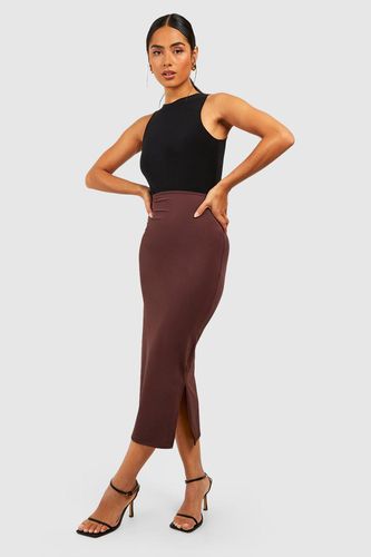 Womens Second Skin Premium Slinky Midaxi Skirt - - 10 - boohoo - Modalova