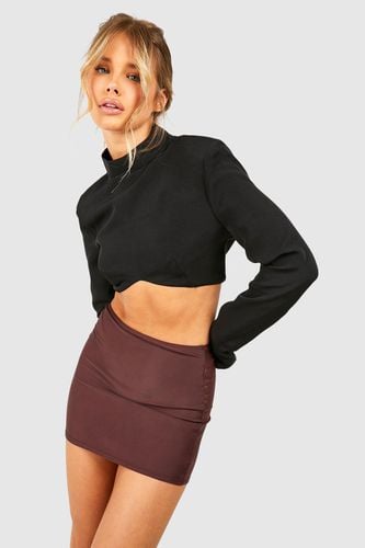 Womens Second Skin Premium Slinky Mini Skirt - - 12 - boohoo - Modalova