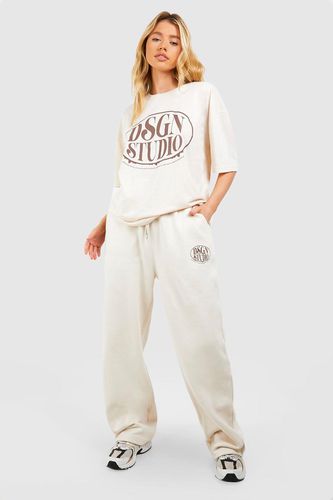 Womens Dsgn Studio Slogan T-shirt And Jogger Set - - XL - boohoo - Modalova