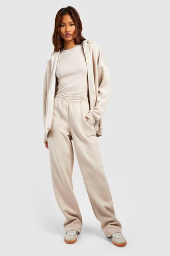 Womens Tall Ribbed Fitted T-shirt 3 Piece Hooded Tracksuit - - 8 - boohoo - Modalova