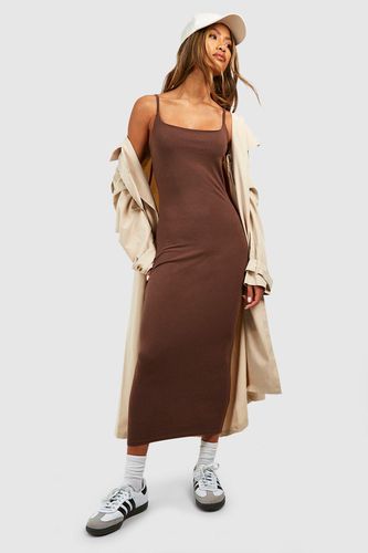 Womens Premium Super Soft Strappy Neck Midaxi Dress - - 12 - boohoo - Modalova