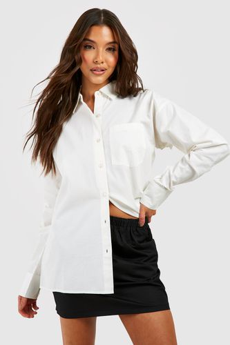 Womens Oversized Pocket Detail Shirt - - 6 - boohoo - Modalova