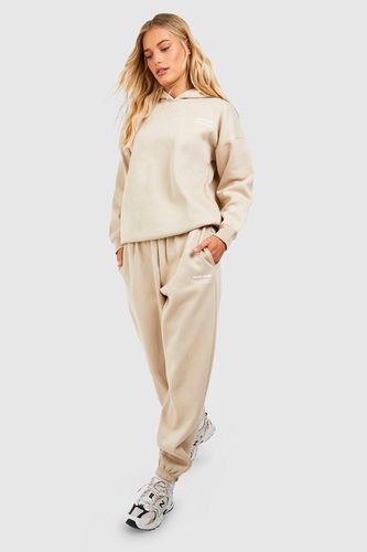 Womens Dsgn Studio Warddressing gown Essentials Slogan Hooded Tracksuit - - L - boohoo - Modalova