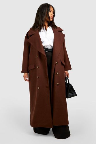 Womens Plus Wool Look Oversized Maxi Coat - - 20 - boohoo - Modalova