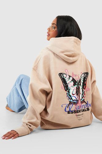 Womens Warddressing gown Essentials Butterfly Printed Oversized Hoodie - - S - boohoo - Modalova