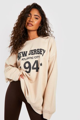 Womens Tall New Jersey 94 Printed Sweatshirt - - L - boohoo - Modalova