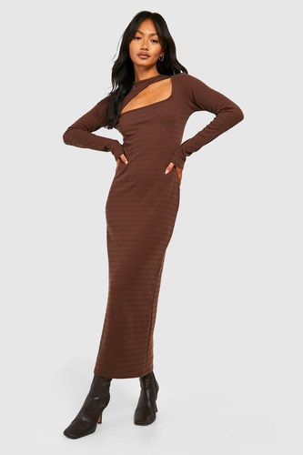 Womens Soft Crinkle Texture Cut Out Midaxi Dress - - 10 - boohoo - Modalova