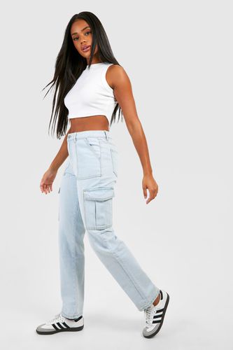 Womens Basics Cargo Pocket Jeans - - 14 - boohoo - Modalova
