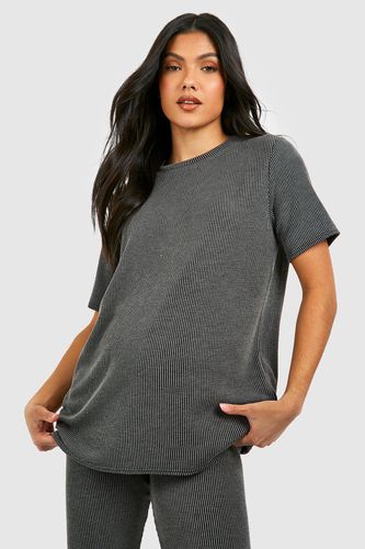 Womens Maternity Acid Wash Oversized T-shirt - - 10 - boohoo - Modalova