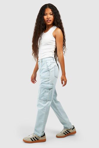 Womens Petite Basics Cargo Pocket Jeans - - 16 - boohoo - Modalova