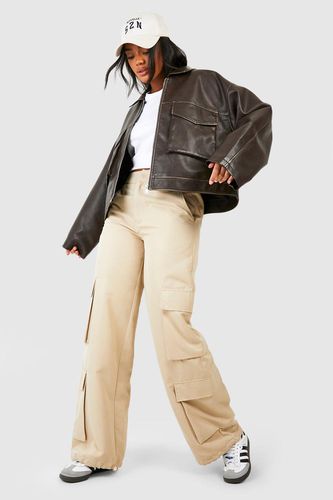 Womens Pocket Detail Cargo Trouser - - 14 - boohoo - Modalova