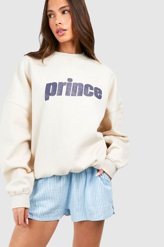 Womens Prince Printed Oversized Sweatshirt - - 10 - boohoo - Modalova