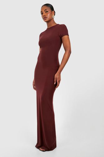 Womens Tall Slinky Cap Sleeve Maxi Dress - - 10 - boohoo - Modalova