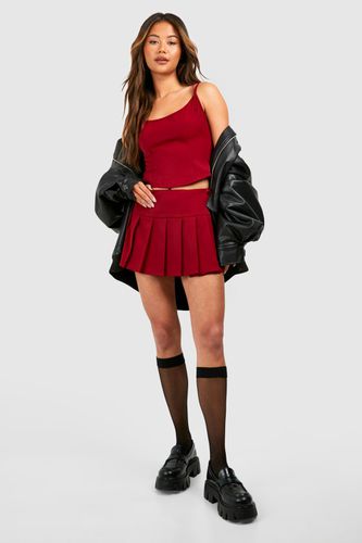 Womens Pleated Micro Mini Skirt - - 10 - boohoo - Modalova