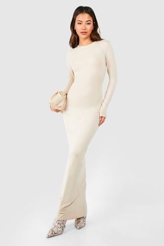 Womens Premium Super Soft Long Sleeve Bodycon Maxi Dress - - 14 - boohoo - Modalova
