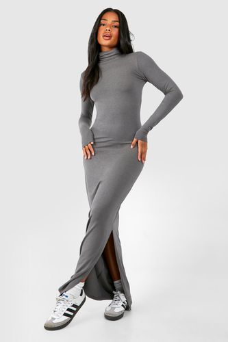 Womens Premium Super Soft Roll Neck Bodycon Maxi Dress - - 12 - boohoo - Modalova