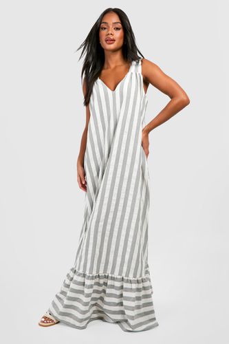 Womens Wide Stripe Trapeze Maxi Dress - - 10 - boohoo - Modalova