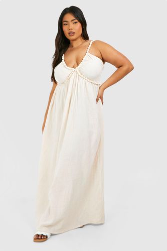 Womens Plus Shell Detail Beach Maxi Dress - - 16 - boohoo - Modalova