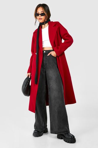 Womens Tailored Wool Look Maxi Coat - 10 - boohoo - Modalova