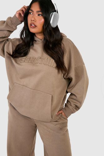 Womens Plus Dsgn Studio Self Fabric Applique Oversized Hoodie - - 20 - boohoo - Modalova