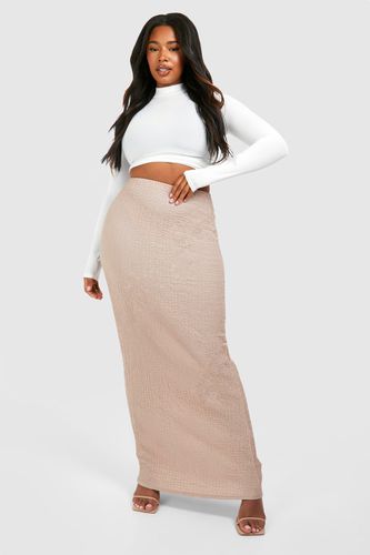 Womens Plus Textured Maxi Skirt - - 16 - boohoo - Modalova
