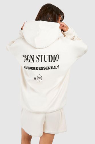 Womens Dsgn Studio Warddressing gown Essentials Hooded Short Tracksuit - - M - boohoo - Modalova