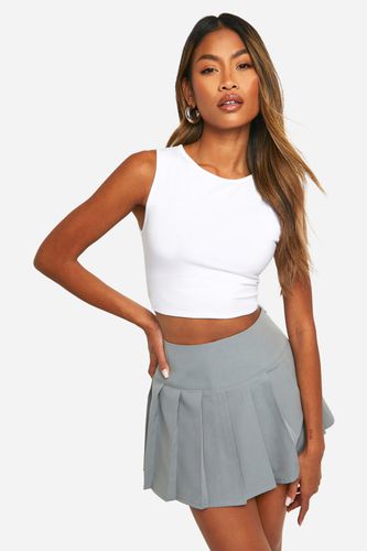 Womens Low Rise Pleated Micro Mini Skirt - - 10 - boohoo - Modalova