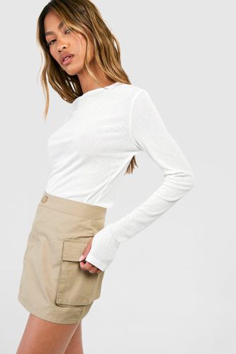 Womens Cargo Pocket Micro Mini Skirt - - 10 - boohoo - Modalova