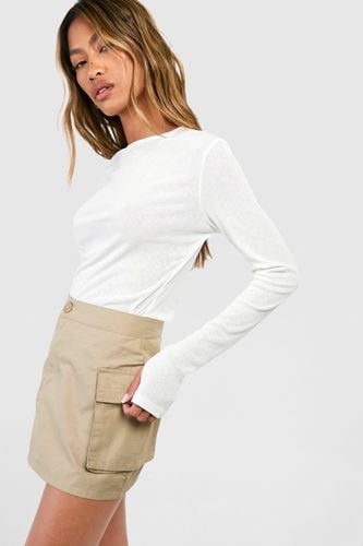 Womens Cargo Pocket Micro Mini Skirt - - 8 - boohoo - Modalova