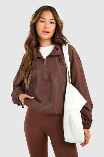 Womens Oversized Half Zip Jacket - - M - boohoo - Modalova