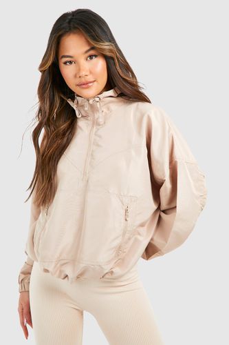Womens Oversized Half Zip Jacket - - L - boohoo - Modalova