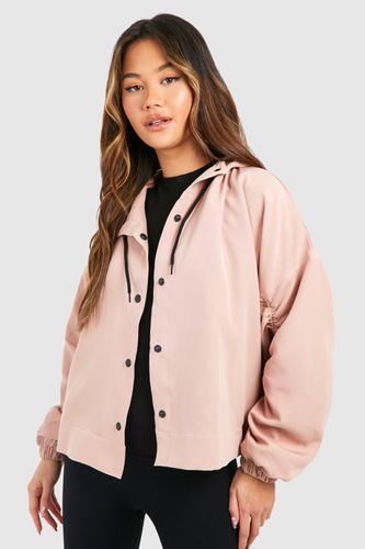 Womens Pocket Detail Hooded Jacket - - XL - boohoo - Modalova