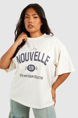 Womens Plus Nouvelle Oversized T-shirt - - 16 - boohoo - Modalova