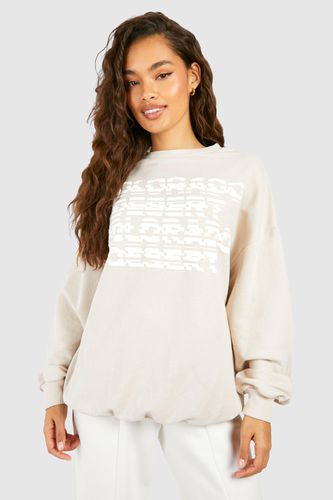Womens Colorado Puff Print Slogan Oversized Sweatshirt - - XL - boohoo - Modalova