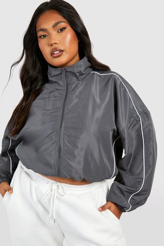 Womens Plus Contrast Binding Shell Jacket - - 16 - boohoo - Modalova