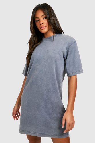 Womens Acid Wash T-shirt Dress - - 10 - boohoo - Modalova