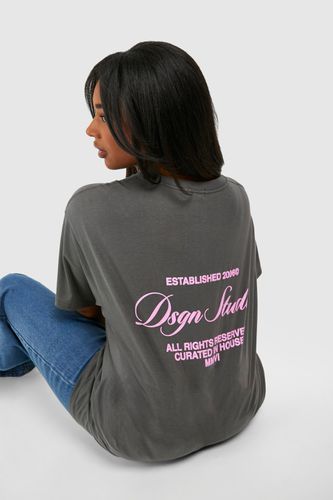 Womens Plus Dsgn Studio Script Back Print T-shirt - - 16 - boohoo - Modalova